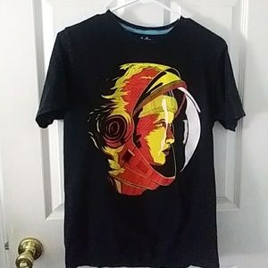 Threadless Astro First Edition Black Tee Shirt